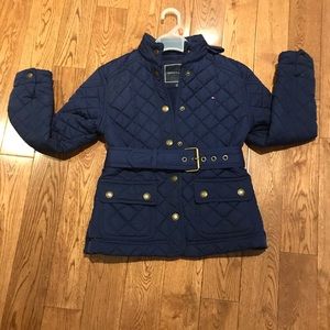 Girls Tommy quilted jacket size 8-10